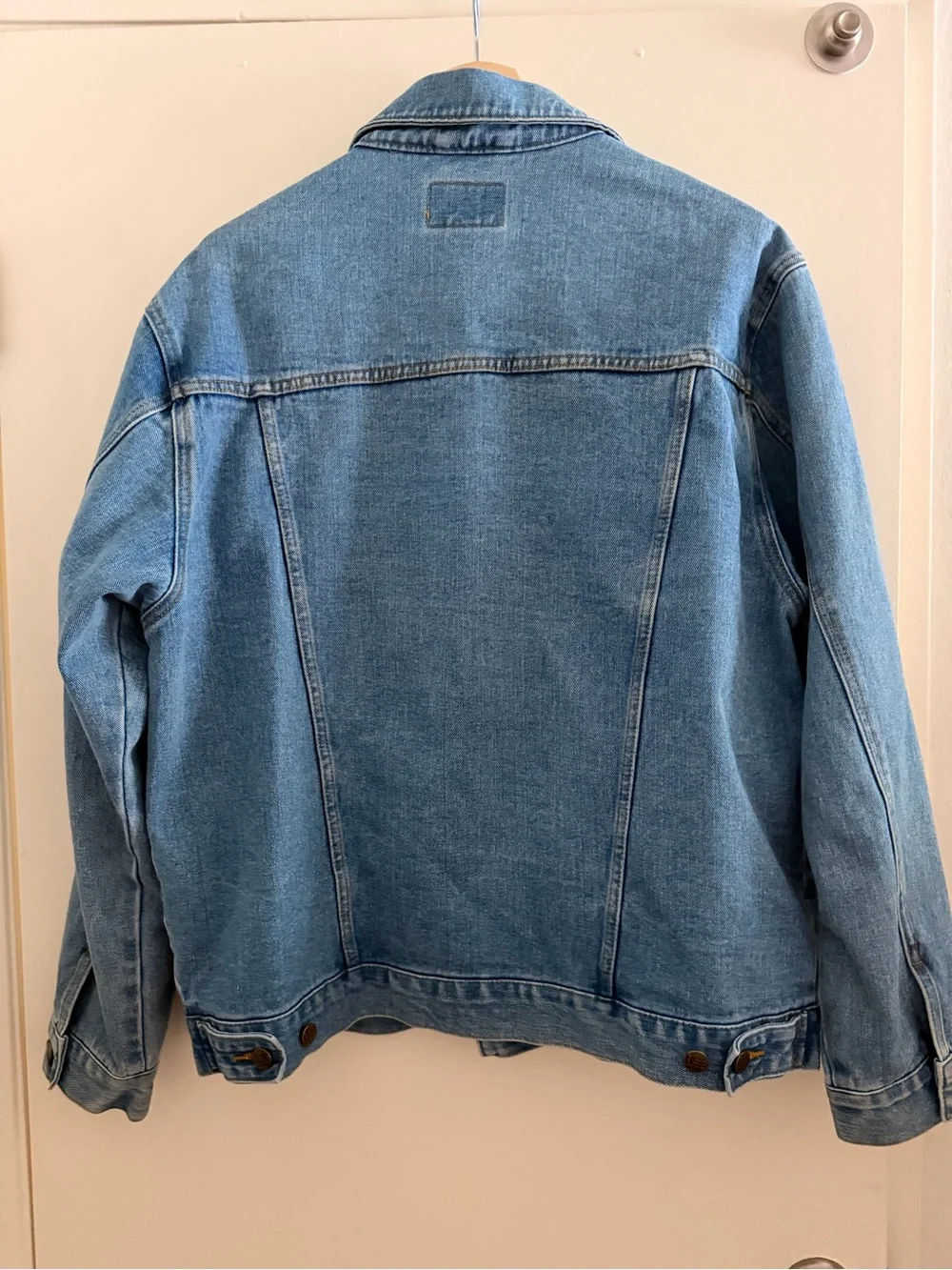 Lee Classic Denim Trucker Jacket Sz L Light Wash